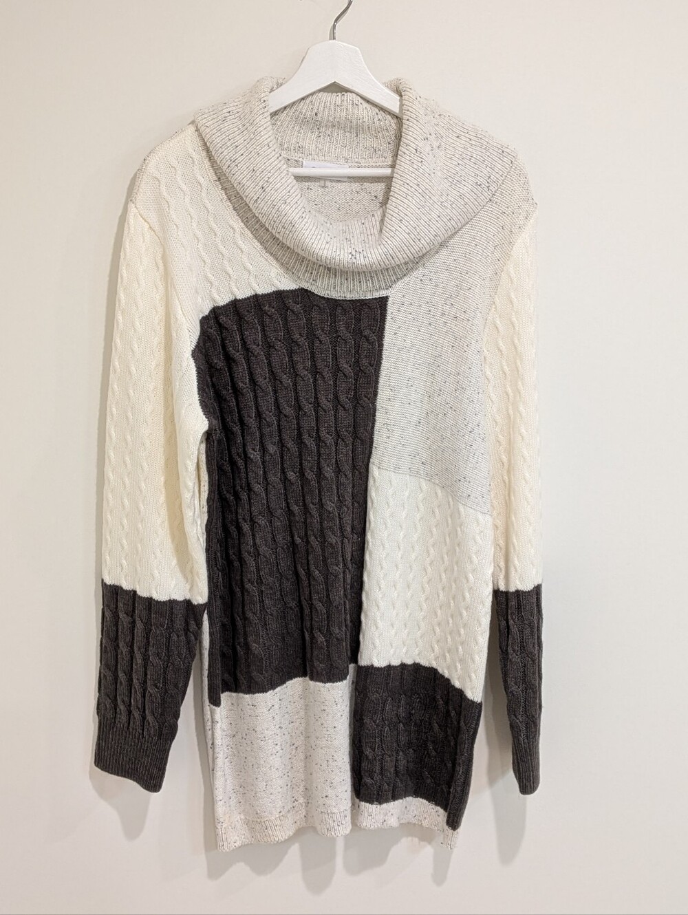 NWT Calvin Klein Cowl Neck Sweater Dress (Large) Quiet Luxury Cozy Fall